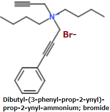 CAS#Dibutyl-(3-phenyl-prop-2-ynyl)-prop-2-ynyl-ammonium; bromide